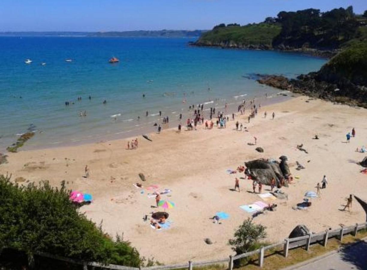 Les Hortensias Grande Tente Familiale Deux Chambres Et Sejour Vue Mer Sur Camping Nature Plestin-les-Grèves Dış mekan fotoğraf