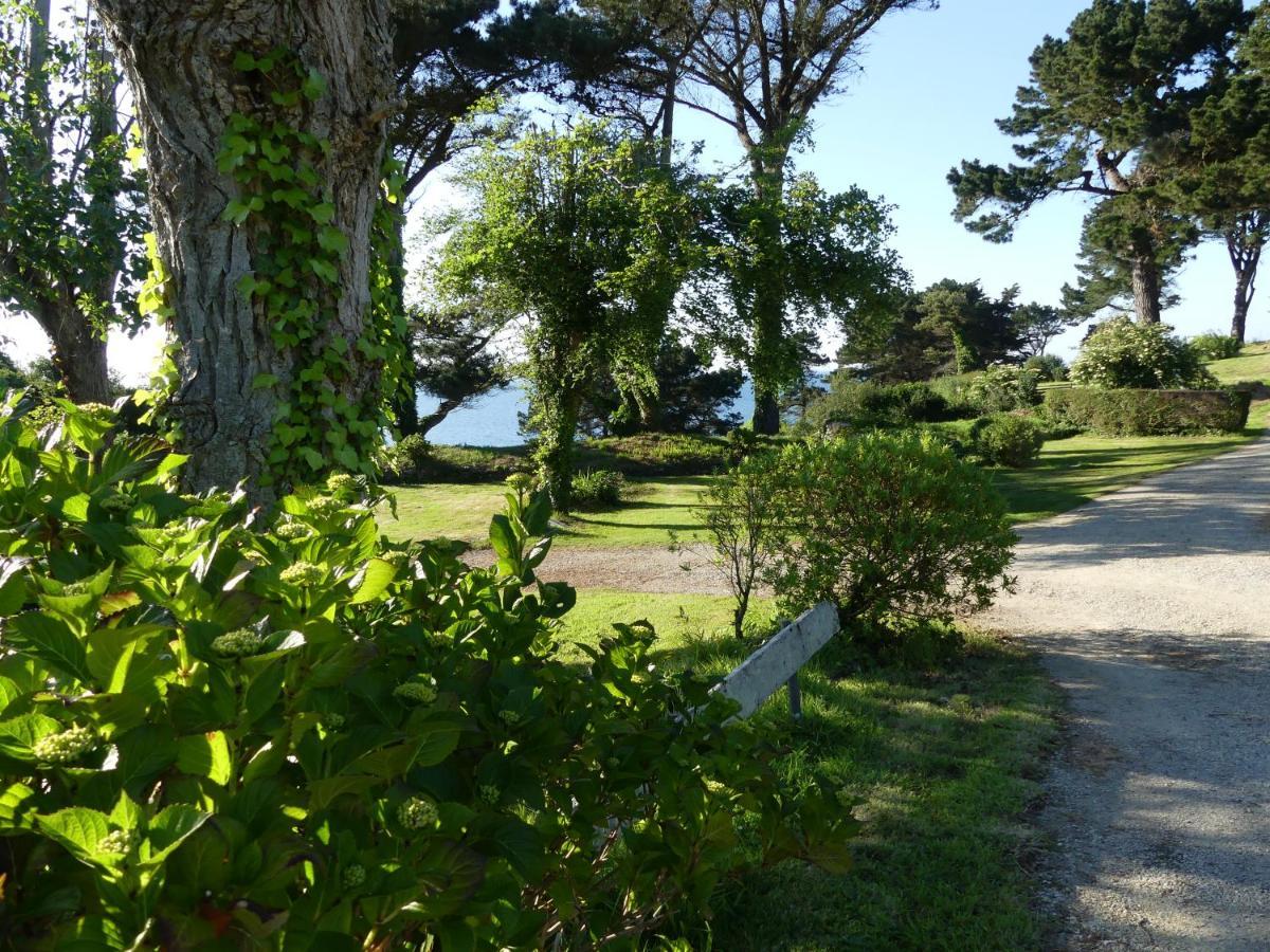 Les Hortensias Grande Tente Familiale Deux Chambres Et Sejour Vue Mer Sur Camping Nature Plestin-les-Grèves Dış mekan fotoğraf